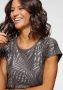 Laura Scott Shirt met ronde hals met folieprint - Thumbnail 3