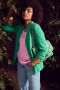 Laura Scott Shirtblouse van satijn en jersey - Thumbnail 8