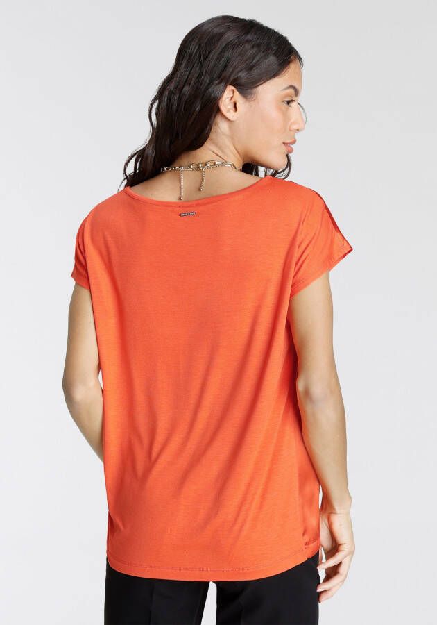 Laura Scott Shirtblouse van satijn en jersey