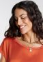 Laura Scott Shirtblouse van satijn en jersey - Thumbnail 3