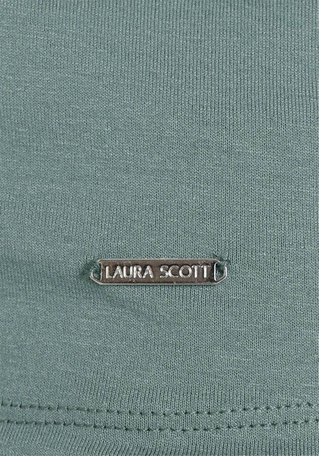 Laura Scott T-shirt met ronde hals en bies