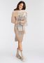 Laura Scott Gebreide jurk met volumineuze mouwen - Thumbnail 4