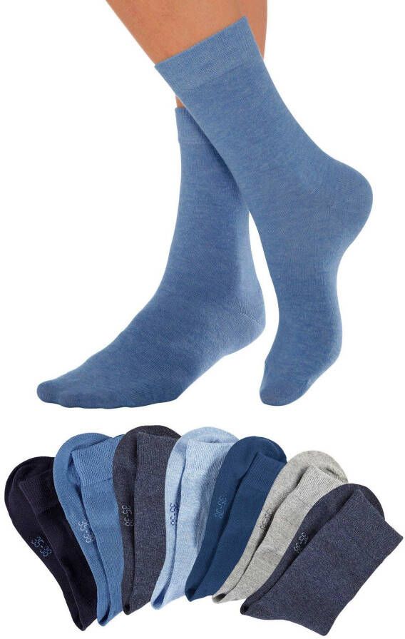 Lavana Basic sokken met knelvrije boord (set 7 paar)
