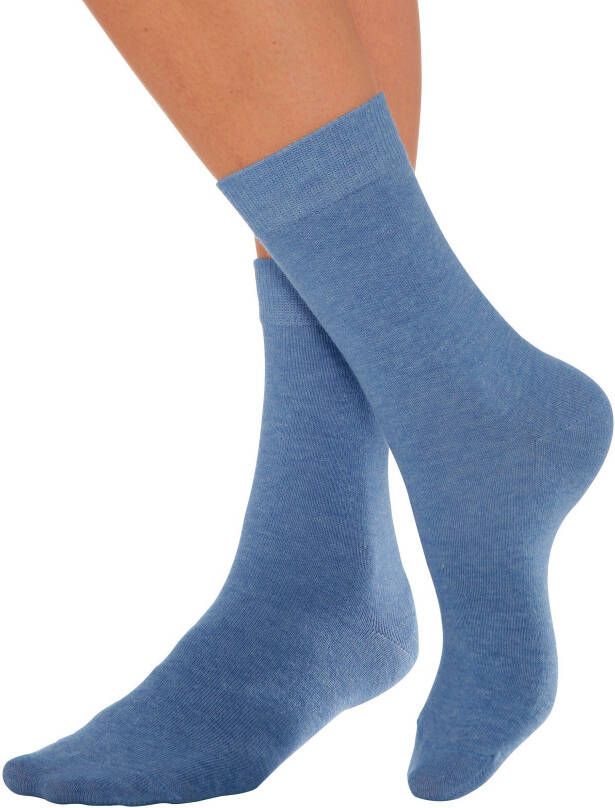 Lavana Basic sokken met knelvrije boord (set 7 paar)