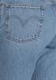 Levi's Blauwe effen dames jeans met ritssluiting en knoopsluiting Blue Dames - Thumbnail 12