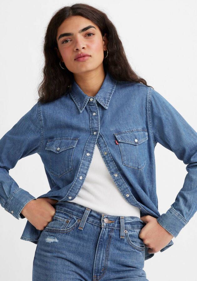 Levi's Jeans blouse ESSENTIAL WESTERN met borstzakken met drukknopen