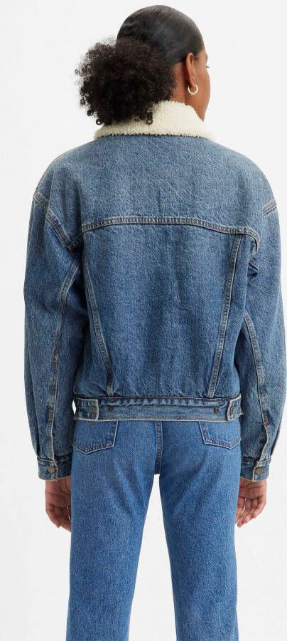 Levi's Jeansjack SHERPA TRUCKER met teddy-pluche