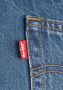 Levi's Ribcage gebloemde high waist straight fit jeans short blauw - Thumbnail 8