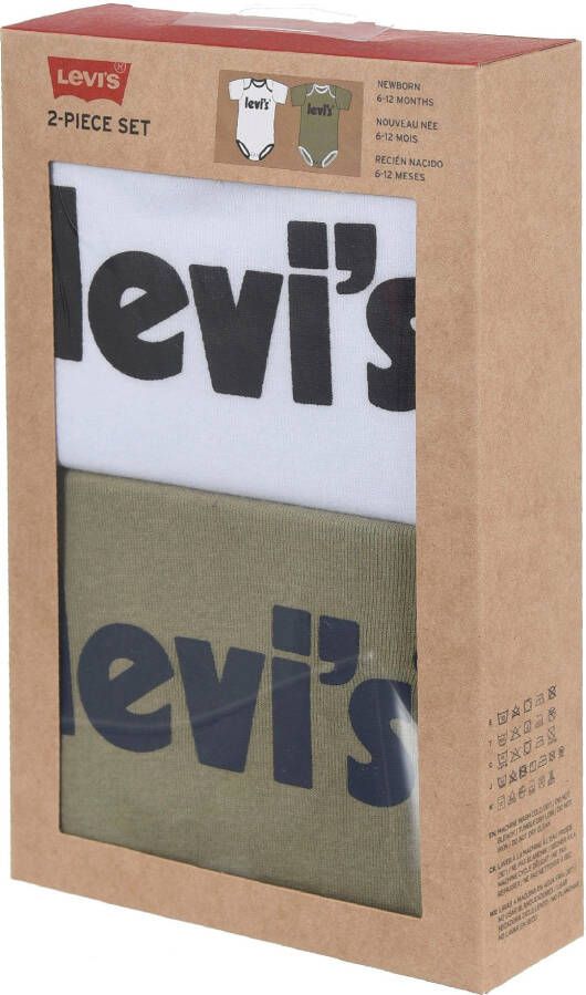 Levi's Kidswear Body met korte mouwen Uniseks (set 2-delig)