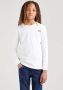 Levis Levi's Kids longsleeve wit Jongens Katoen Ronde hals Effen 110 - Thumbnail 2