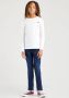 Levis Levi's Kids longsleeve wit Jongens Katoen Ronde hals Effen 110 - Thumbnail 3