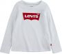 Levis Levi's Kids longsleeve Batwing met logo wit Meisjes Katoen Ronde hals Logo 158 164 - Thumbnail 5