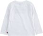 Levis Levi's Kids longsleeve Logo met logo wit Meisjes Katoen Ronde hals Logo 92 - Thumbnail 6