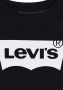 Levis Levi's T-shirt met logo zwart Meisjes Katoen Ronde hals Logo 116 - Thumbnail 2