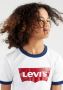Levis Levi's Kids T-shirt Batwing Ringer met contrastbies wit Jongens Katoen Ronde hals 140 - Thumbnail 10