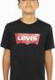Levis Levi's Kids T-shirt Batwing met logo zwart Jongens Katoen Ronde hals Logo 104 - Thumbnail 4