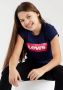 Levis Levi's Kids T-shirt BATWING met logo donkerblauw roze Meisjes Katoen Ronde hals 158 - Thumbnail 8