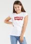 Levis Levi's Kids T-shirt BATWING met logo wit rood Meisjes Katoen Ronde hals 164 - Thumbnail 2