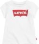 Levis Levi's Kids T-shirt BATWING met logo wit rood Meisjes Katoen Ronde hals 104 - Thumbnail 4