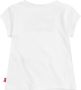 Levis Levi's Kids T-shirt BATWING met logo wit rood Meisjes Katoen Ronde hals 104 - Thumbnail 5