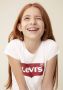 Levis Levi's Kids T-shirt BATWING met logo wit rood Meisjes Katoen Ronde hals 164 - Thumbnail 7