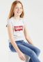 Levis Levi's Kids T-shirt Batwing met logo lichtgrijs Meisjes Katoen Ronde hals 158-164 - Thumbnail 7