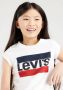 Levis Levi's Kids T-shirt SPORTSWEAR met logo wit rood blauw Meisjes Katoen Ronde hals 140 - Thumbnail 3