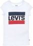 Levis Levi's Kids T-shirt SPORTSWEAR met logo wit rood blauw Meisjes Katoen Ronde hals 140 - Thumbnail 5