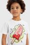 Levi's Kids T-shirt Popsicle van biologisch katoen wit - Thumbnail 8