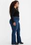 Levi's Plus 725 high waist bootcut jeans dark blue denim - Thumbnail 9