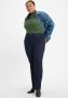 Levi's Plus 724 high waist straight fit jeans dark indigo rinse - Thumbnail 7