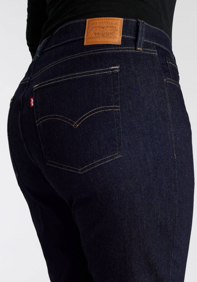 Levi's Plus 724 high waist straight fit jeans dark indigo rinse - Foto 5