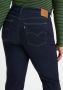 Levi's Plus 724 high waist straight fit jeans dark indigo rinse - Thumbnail 6
