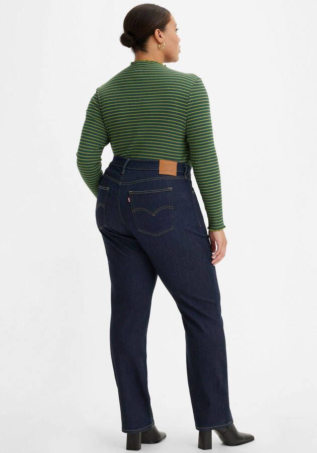 Levi's Plus 724 high waist straight fit jeans dark indigo rinse - Foto 9
