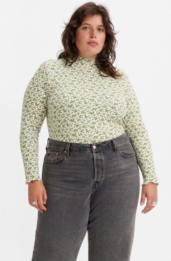 Levi's Plus Levi's Plus Shirt met lange mouwen FLORA MOCKNECK met opstaande kraag