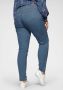 Levi s Plus SIZE skinny fit high rise jeans van light denim model '721' - Thumbnail 5