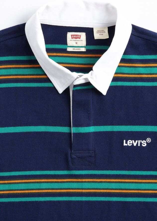 Levi's Poloshirt met lange mouwen UNION RUGBY MUL-COL