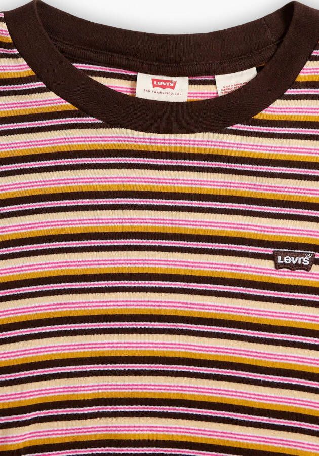 Levi's Shirt met lange mouwen Baby Tee in een gestreept patroon gemaakt van katoen
