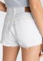 Levi's Witte Katoenen Jeans & Broek Kort 501 Versleten Effect Wit Dames - Thumbnail 15