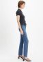 Levi's 712 high waist slim fit jeans medium blue denim - Thumbnail 4