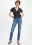 Levi's 712 high waist slim fit jeans medium blue denim - Thumbnail 6