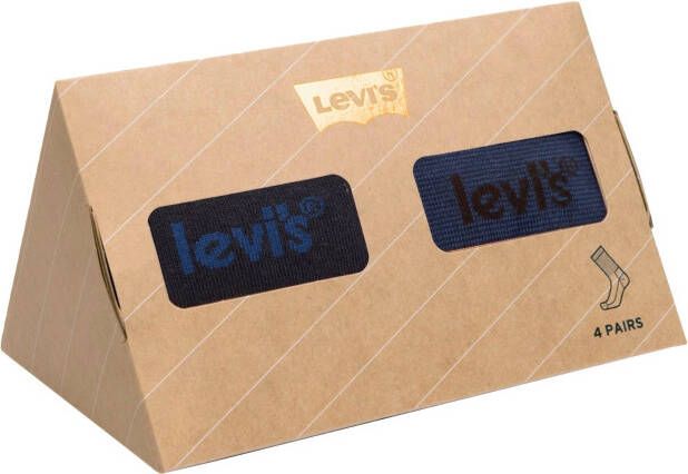 Levi's Sokken LEVIS GIFTBOX REG CUT STRIPE 4P (set 4 paar)