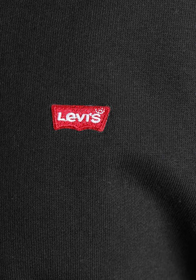 Levi's Sweatvest Standard Zip Hoodie met logo op borsthoogte