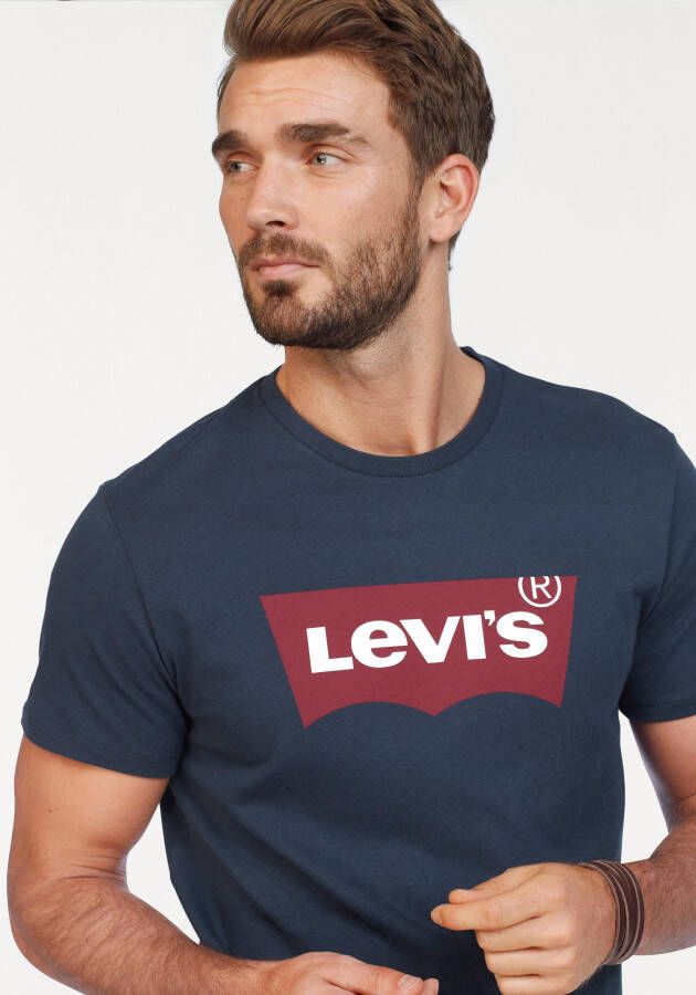 Levi's T-shirt Batwing Logo Tee met logo-frontprint
