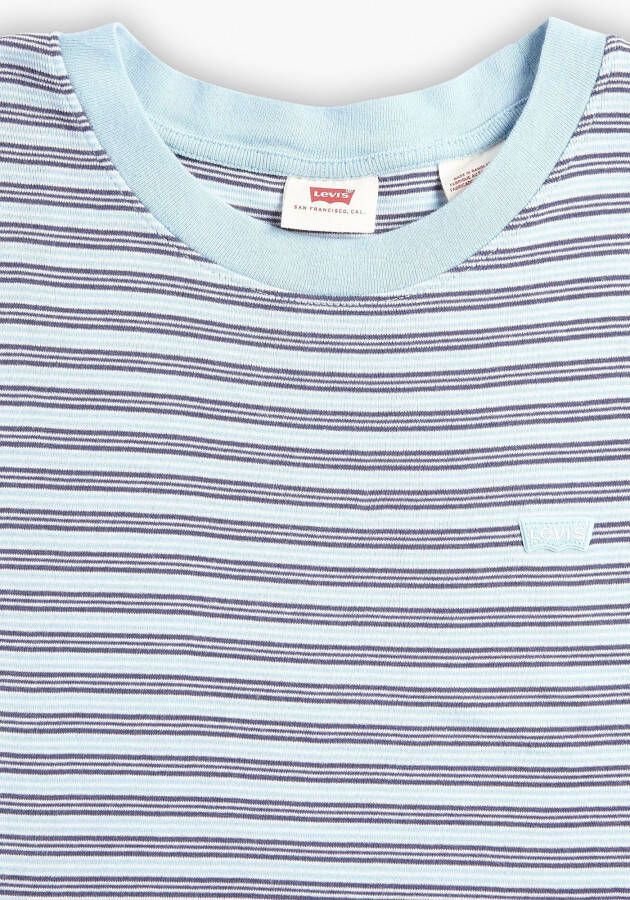 Levi's T-shirt TEES SS RIB BABY TEE met klein logoborduursel