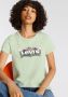 Levi's T-shirt Perfect Tee met tekst lichtgroen - Thumbnail 9