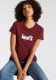 Levi's Bordeaux Print T-shirt voor Dames Red Dames - Thumbnail 4