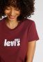 Levi's Bordeaux Print T-shirt voor Dames Red Dames - Thumbnail 5