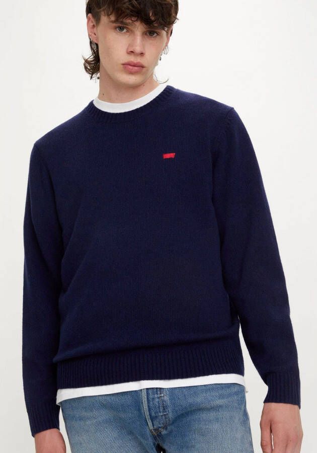 Levi's Wollen trui ORIGINAL HM SWEATER in klassieke ronde halsvorm