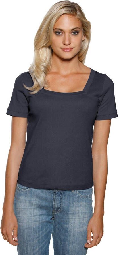 heine Shirt met korte mouwen Shirt met carréhals (1-delig)